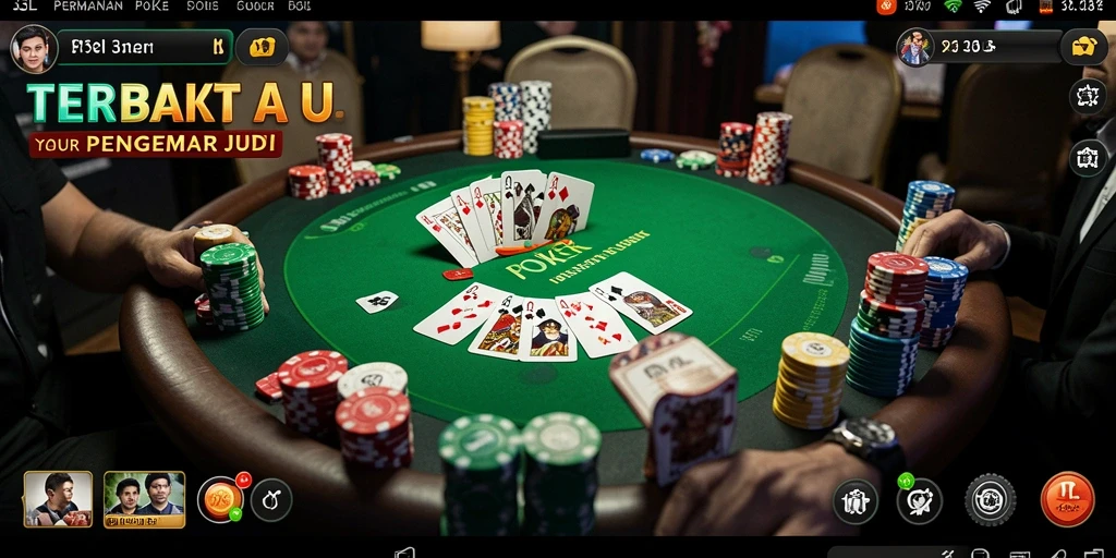 Tampilan gameplay Poker yang mendebarkan di 33L.