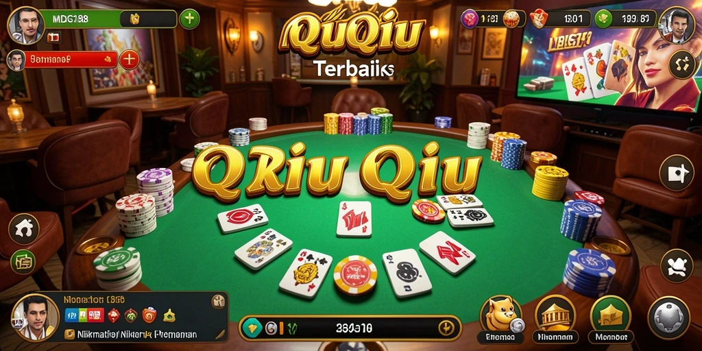 Gameplay QiuQiu yang seru dan interaktif.