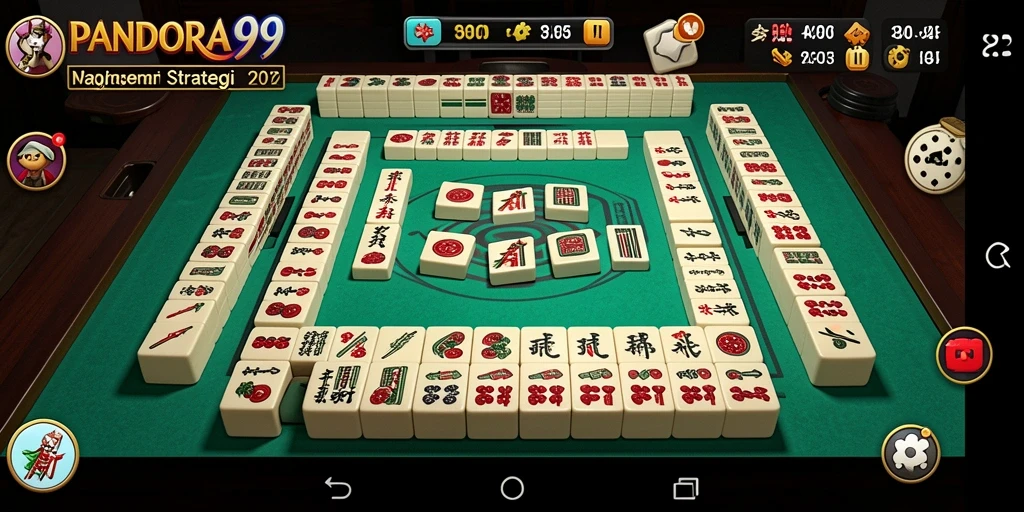 Tampilan permainan Mahjong PANDORA99 yang menantang dan interaktif.